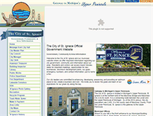 Tablet Screenshot of cityofstignace.com